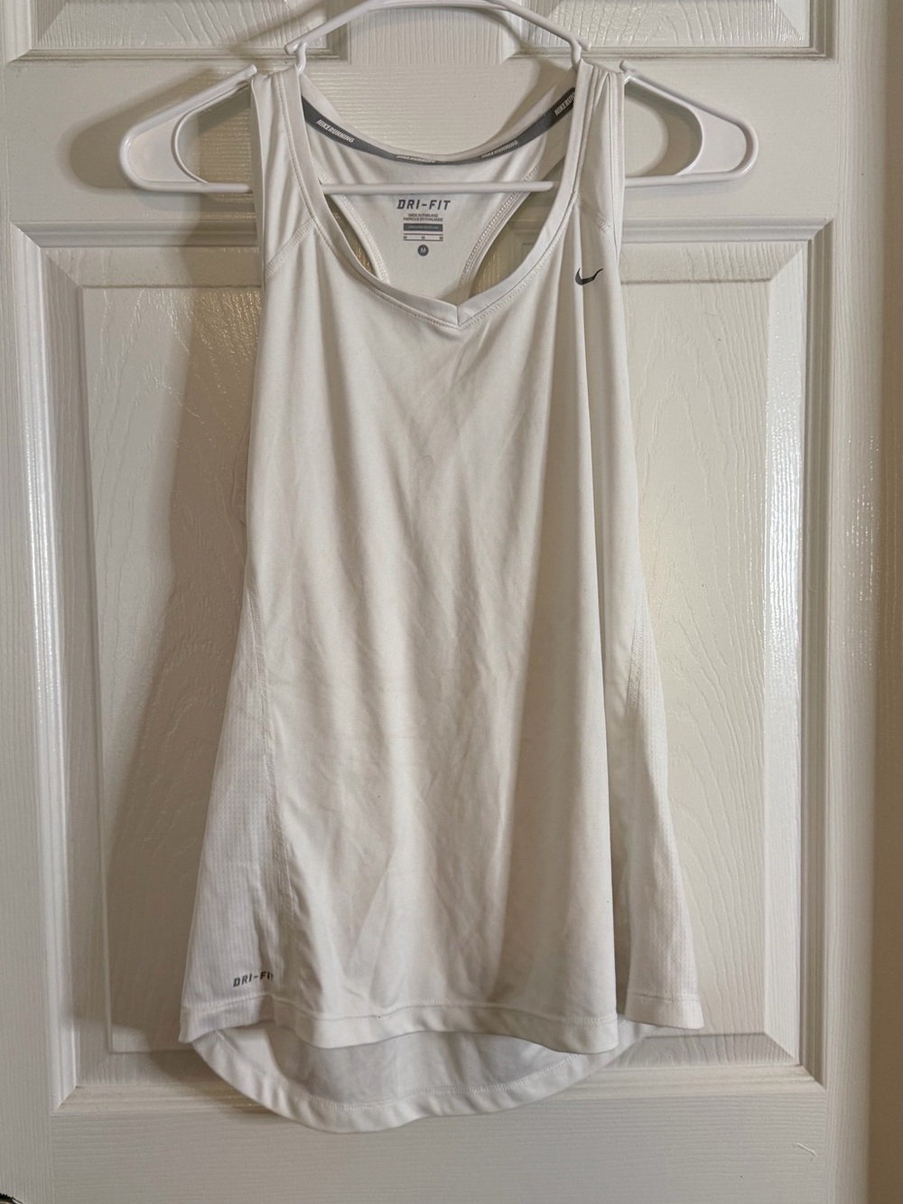 Nike White Dri-FIT Women's Athletic Tank Top